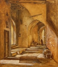 Sajjad Ahmed, 24 x 30 inch, Oil On Canvas, Cityscape Painting, AC-SJJ-005 Sajjad Ahmed, 24 x 30 inch, Oil On Canvas, Cityscape Painting, AC-SJJ-005